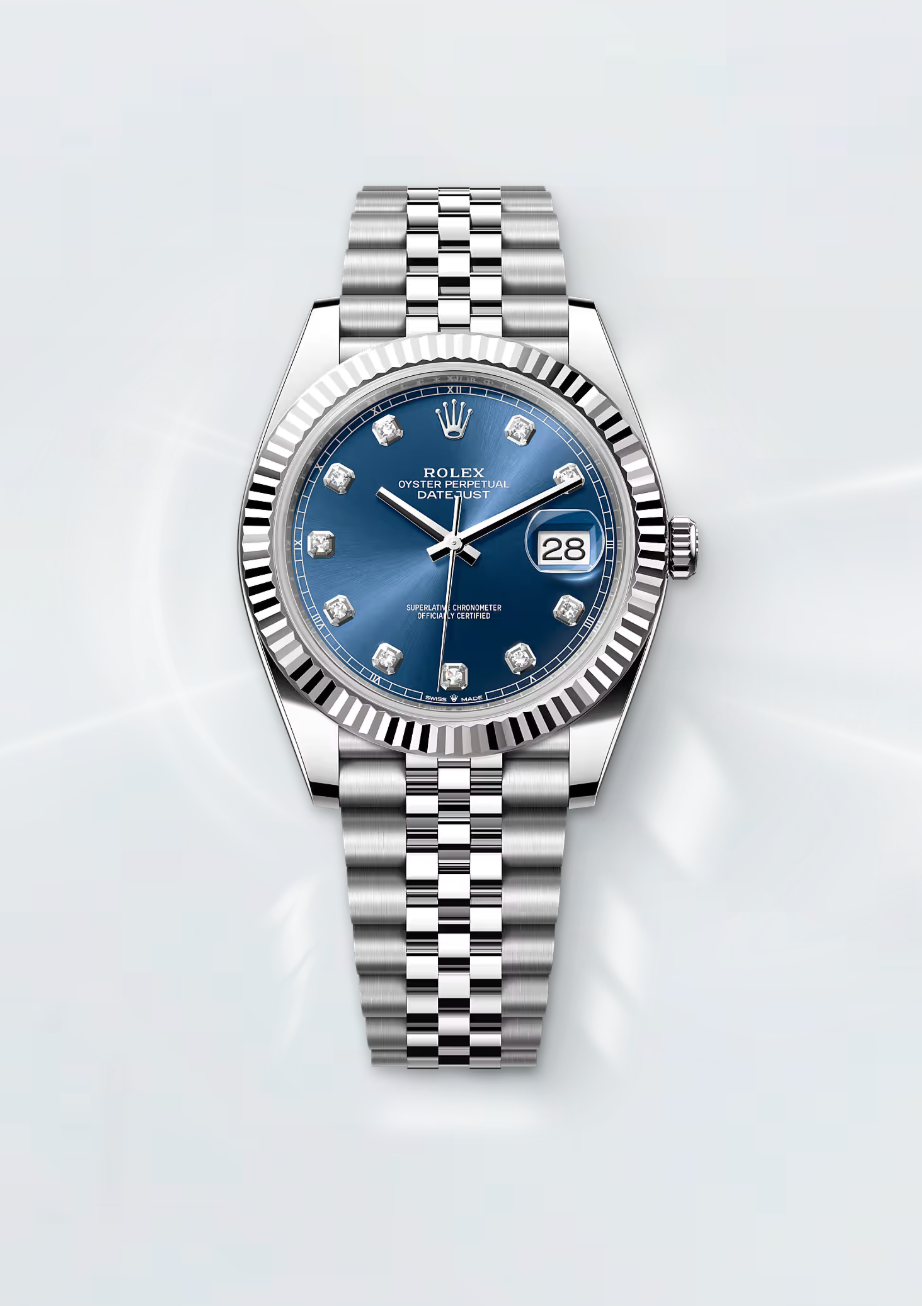 Rolex Datejust 41 (2026) Bright Blue Diamond Dial