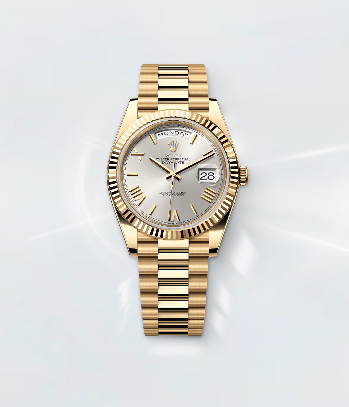 Rolex Day-Date 40 (2021) Silver Dial