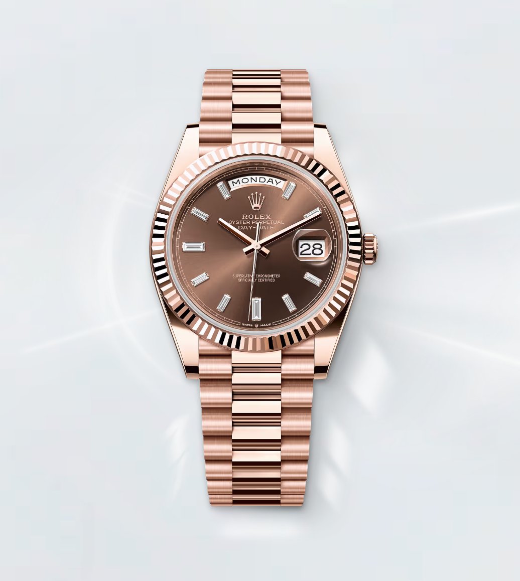 Rolex Day-Date 40 (2024) Chocolate Diamond Dial